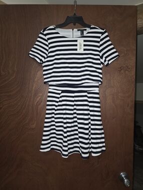Forever 21 Black & White Striped Dress